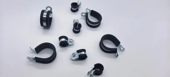 Heavy Duty Stainless Steel or Zinc Plated Rubber Lined Pipe Clips